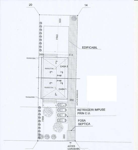 Branesti, Islaz, pret pentru toata proprietatea, doua vile duplex alaturate